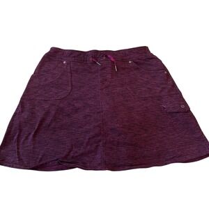 KUHL Purple Skort Active Hiking Travel Athleisure Pockets Shorts Underneath M 16